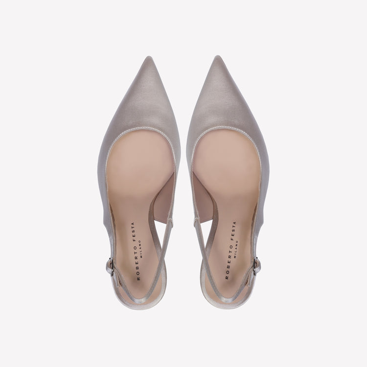 Roberto Festa SLINGBACK IN RASO PERLA LAVINIA Affare Del Giorno