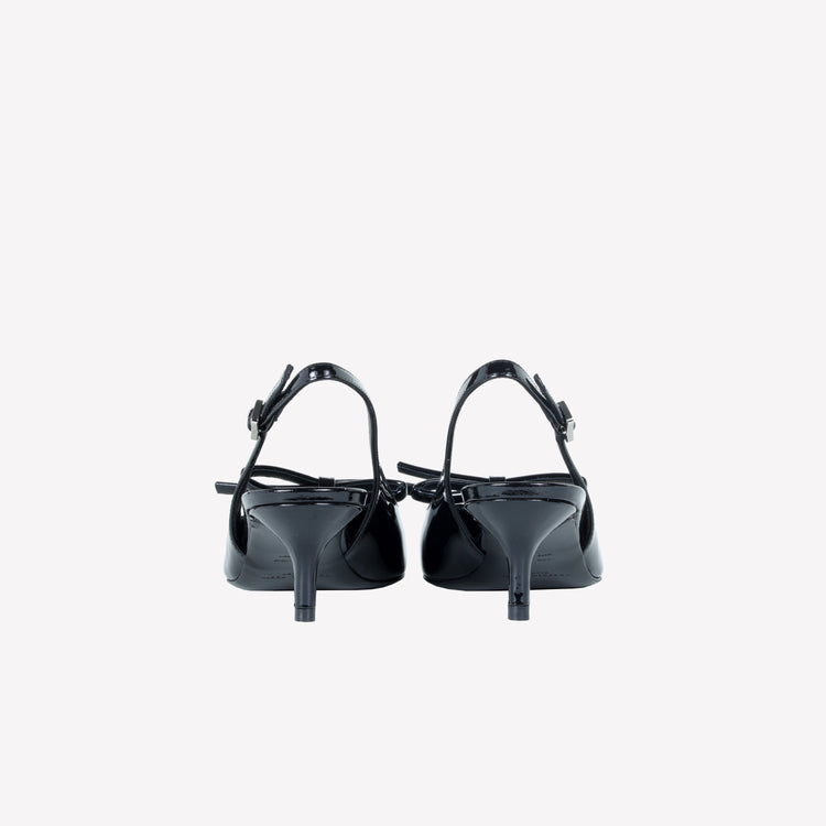 Roberto Festa SLINGBACK IN VERNICE NERA CON FIOCCHETTO SENYA Offerte
