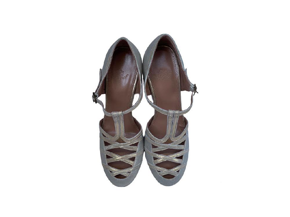 Rose'S Roses Colette – Silver T-Strap Promozione Limitata