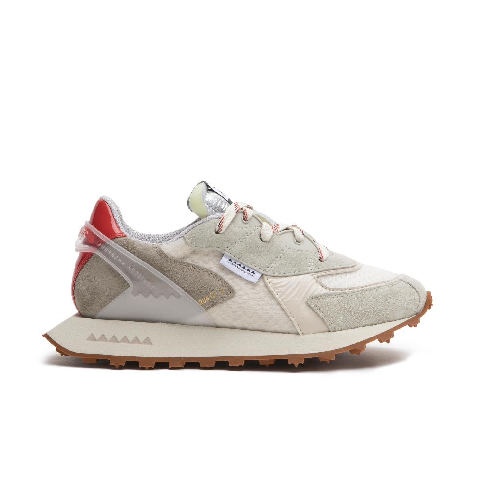RUN OF Calla sneakers in pelle scamosciata e rete di nylon con talloncino in pelle % Acquista Ora