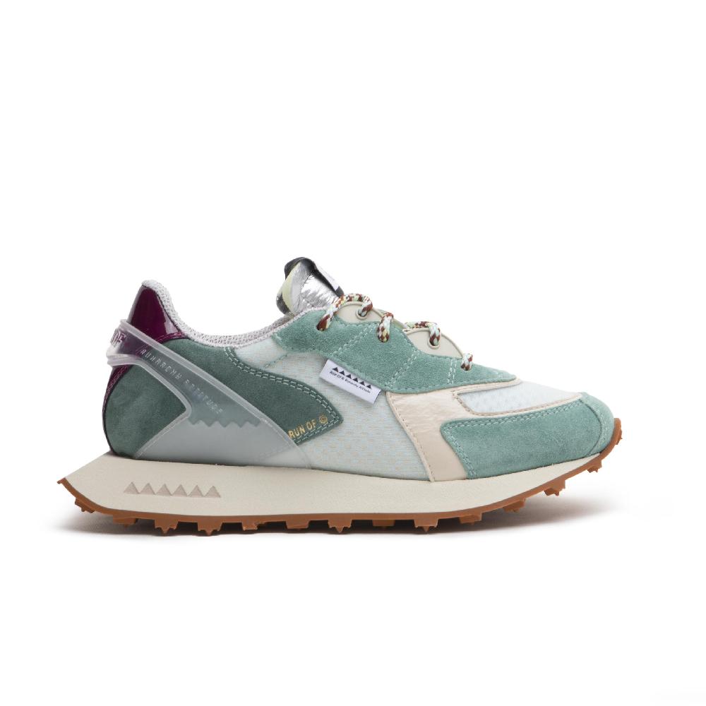 RUN OF Kalmia sneakers in pelle scamosciata e rete di nylon con talloncino in pelle |% RUN OF% Nuova