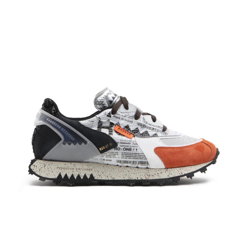 RUN OF Ro1 Hype sneakers in pelle nylon pelle scamosciata e rete Soddisfazione Garantita