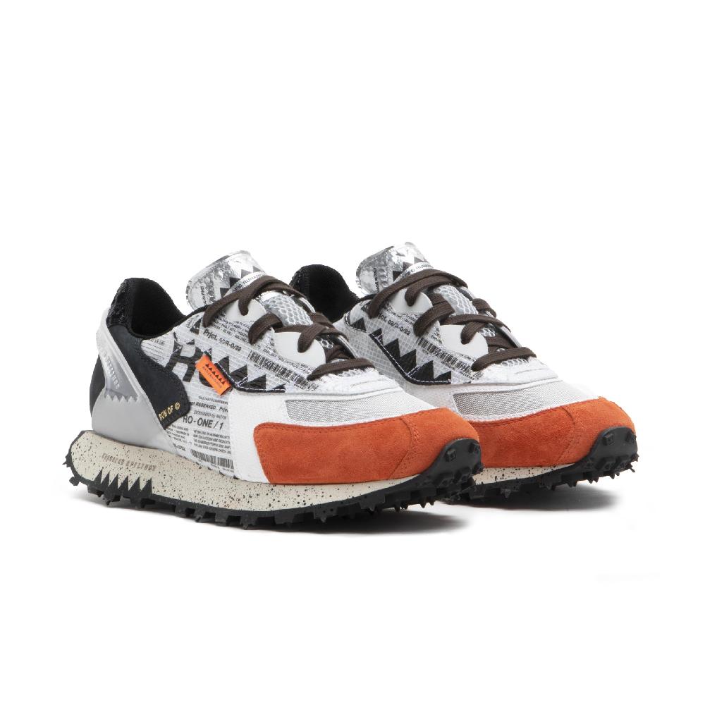 RUN OF Ro1 Hype sneakers in pelle nylon pelle scamosciata e rete Soddisfazione Garantita