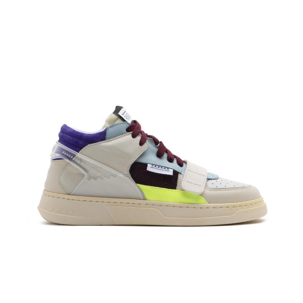 RUN OF Mixy sneakers in pelle e pelle scamosciata Offerta