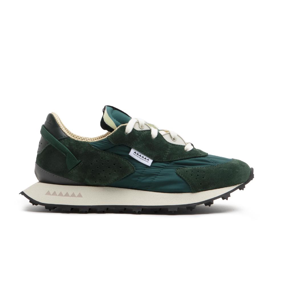 RUN OF Radon sneakers in pelle scamosciata verde e nylon verde Hotsell