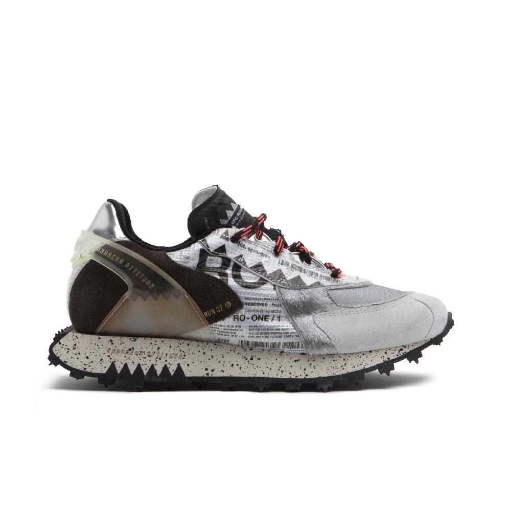 RUN OF Ro1 Howard sneakers in pelle nylon pelle scamosciata e rete Vendite Flash