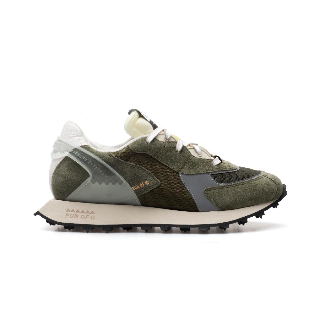 RUN OF Military sneakers uomo in pelle scamosciata e nylon | sito ufficiale RUN OF Nuovo