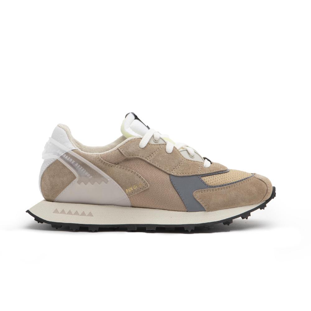 RUN OF sneakers Bezow in pelle e rete con talloncino in pelle Spedizione Gratuita