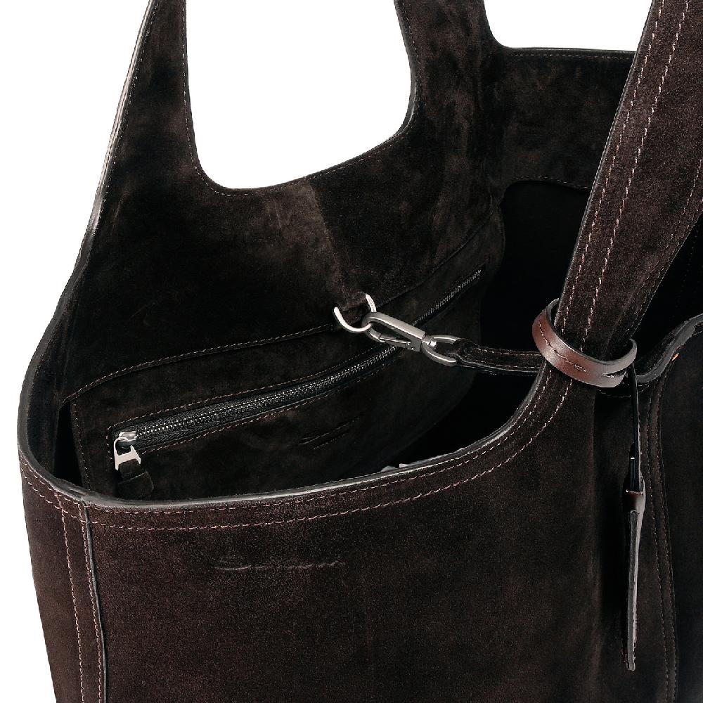 ﻿Santoni Borsa in suede testa di moro Offerte