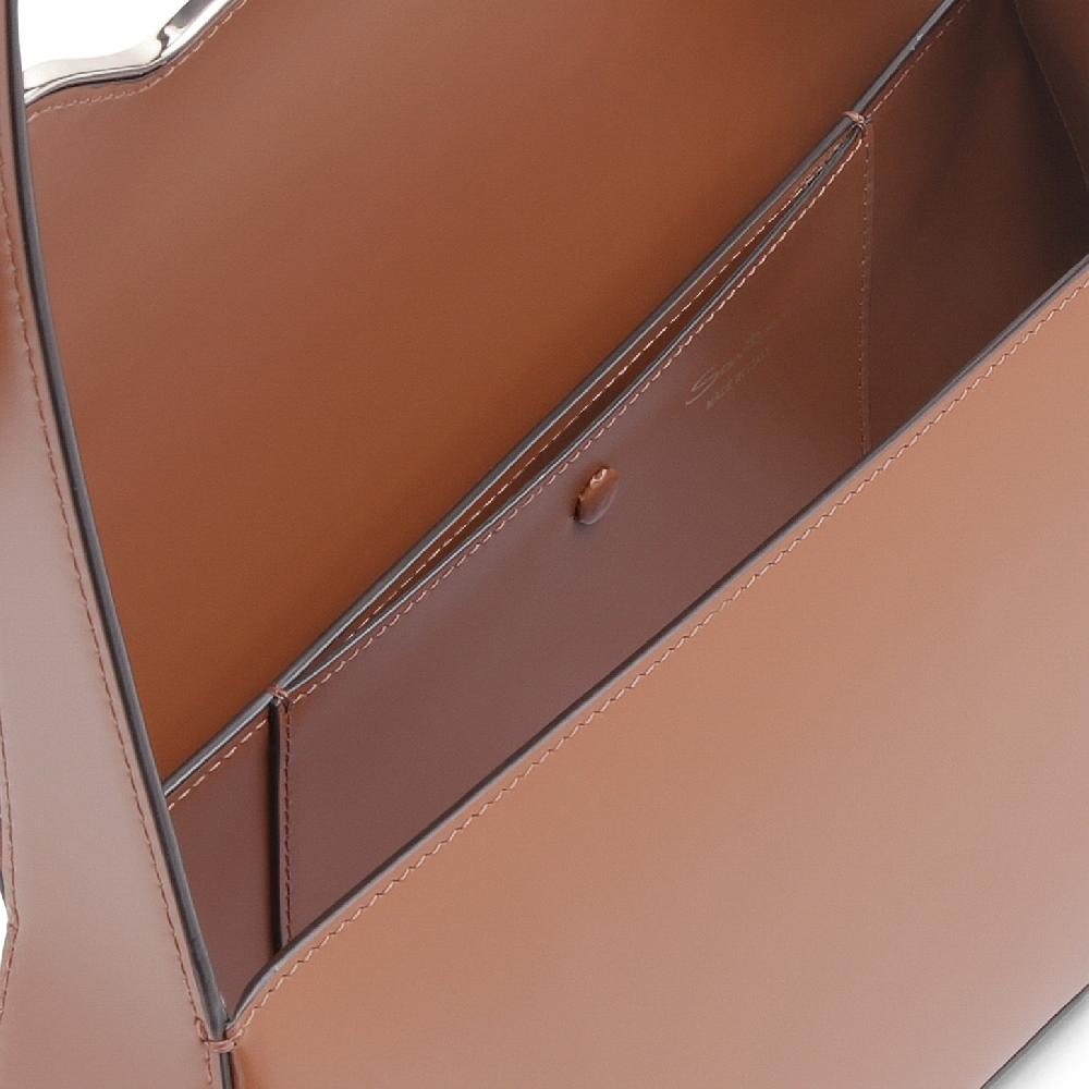 Santoni Borsa ThePluto in pelle marrone I Più Venduti