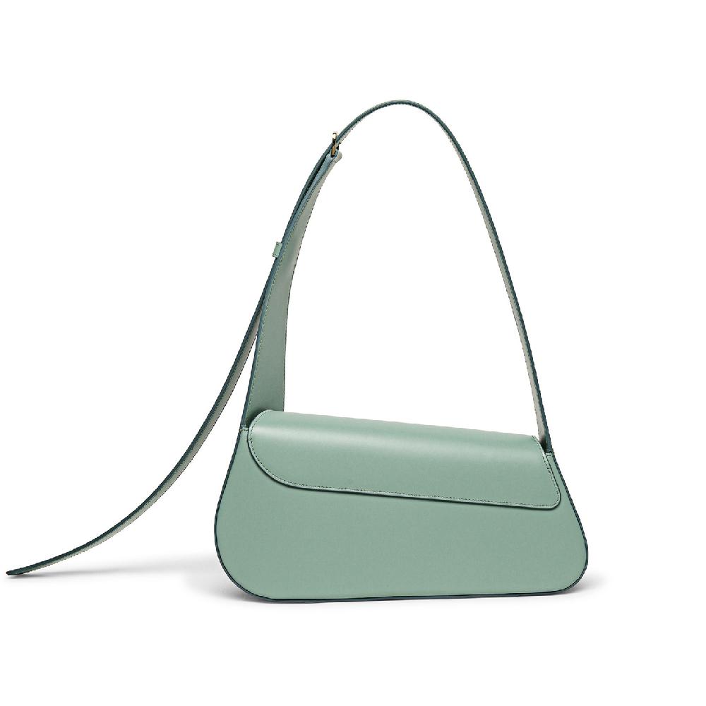 Santoni Borsa ThePluto in pelle verde acqua Moda