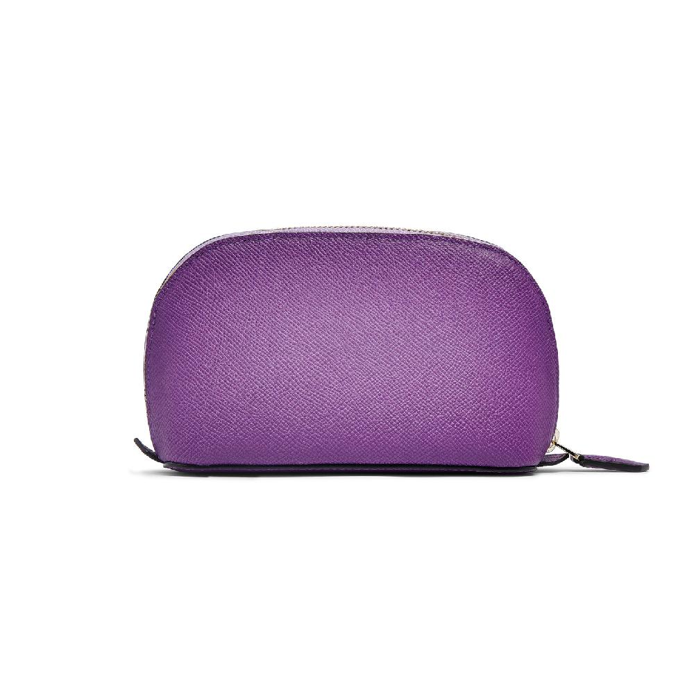 Santoni Pouch in Saffiano viola Italia