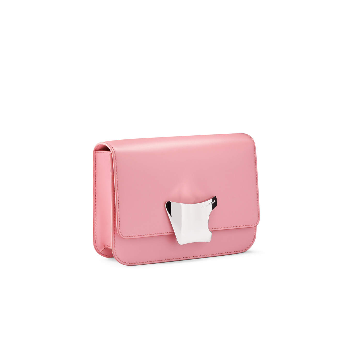 Santoni Borsa a tracolla in pelle rosa Convenienza