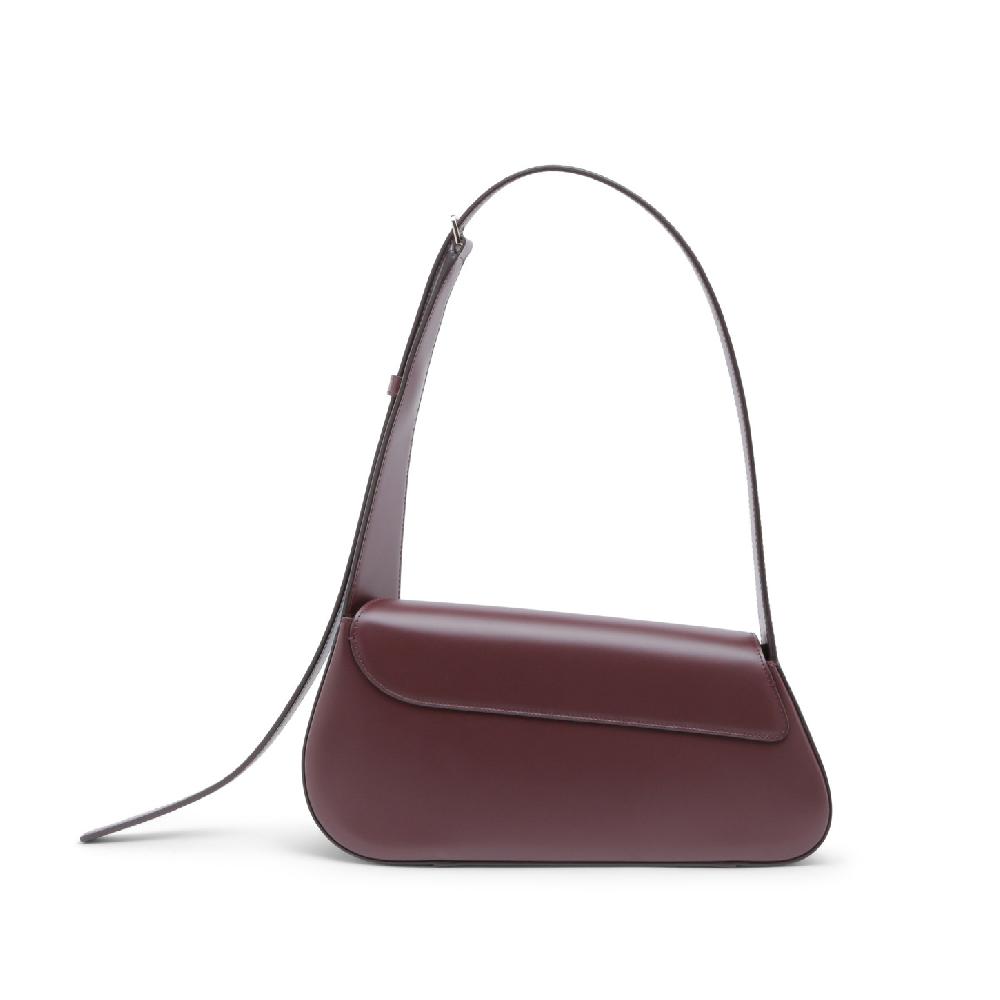 Santoni Borsa ThePluto in pelle bordeaux Presa