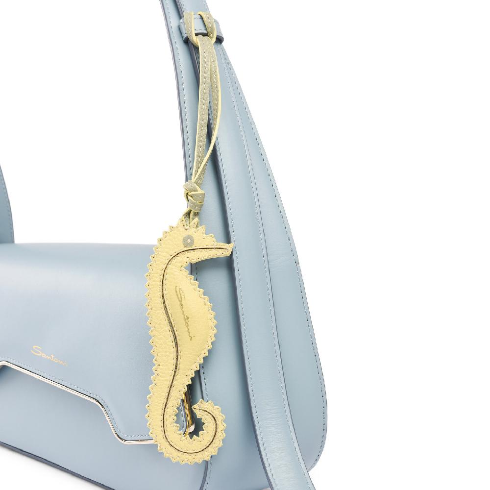 Santoni Charm cavalluccio marino in pelle gialla Offerte