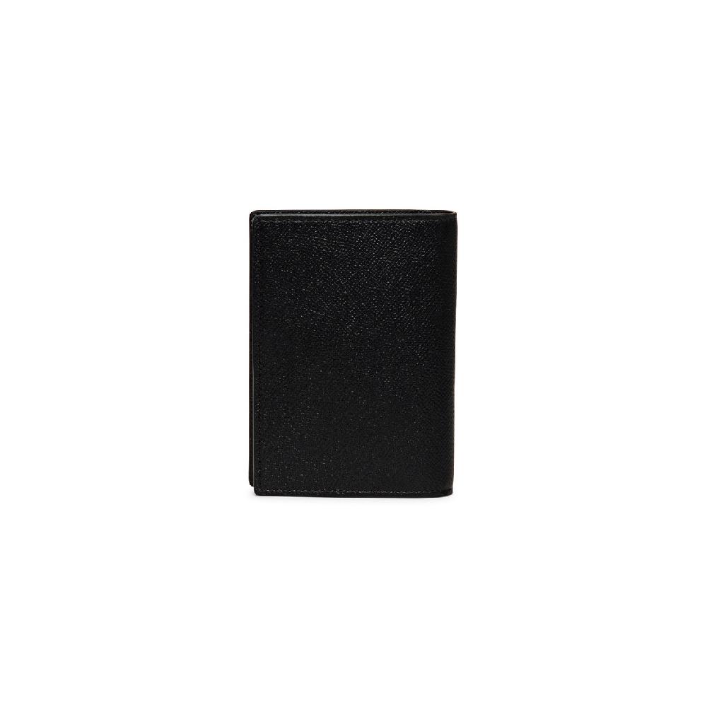 Santoni Custodia per passaporto in saffiano nero Vendite Flash