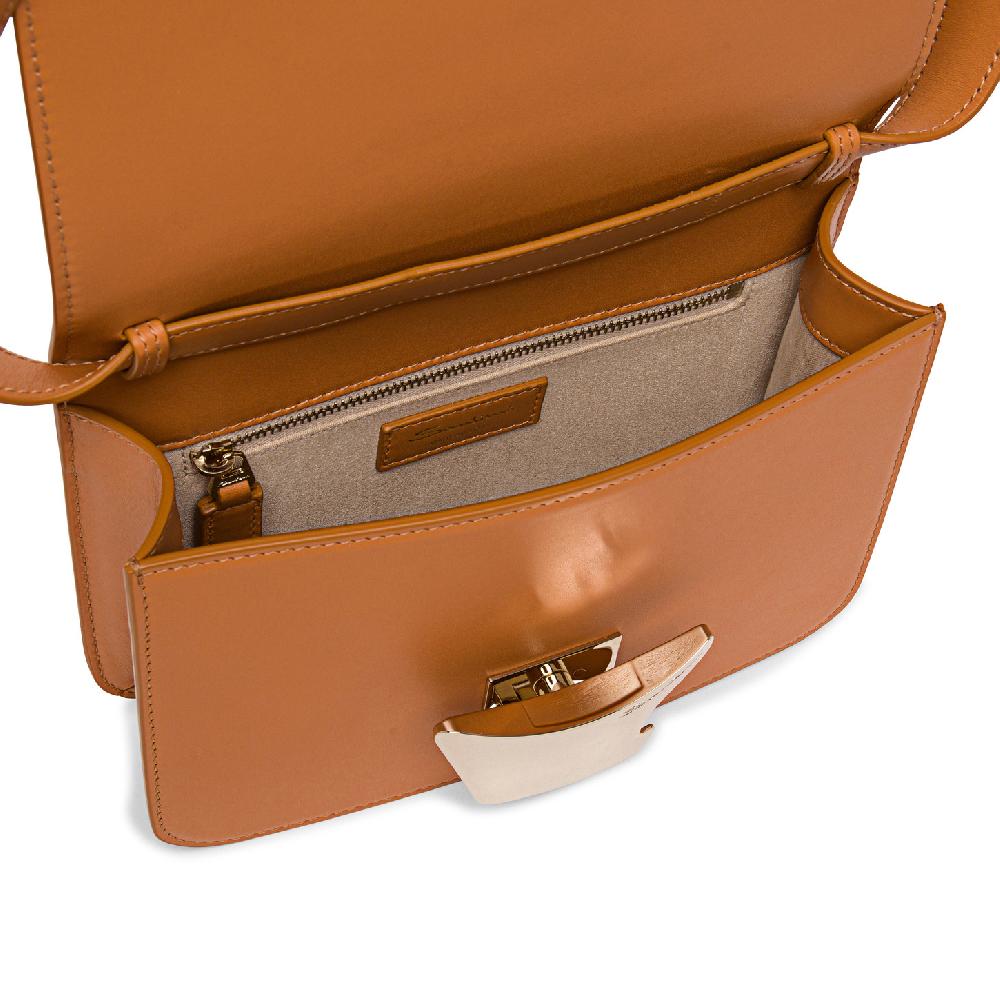 Santoni Borsa a tracolla in pelle marrone Negozi Online