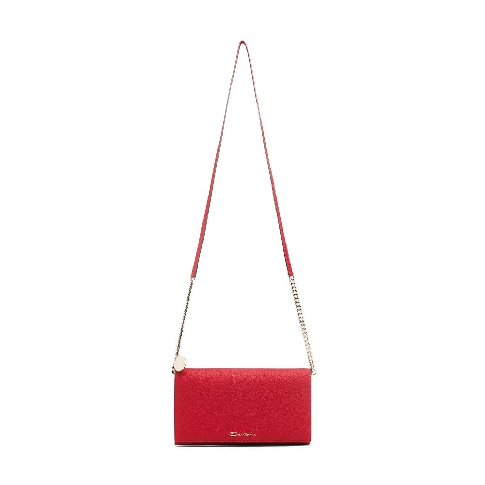 Santoni Borsa a tracolla in pelle rossa Shopping Online