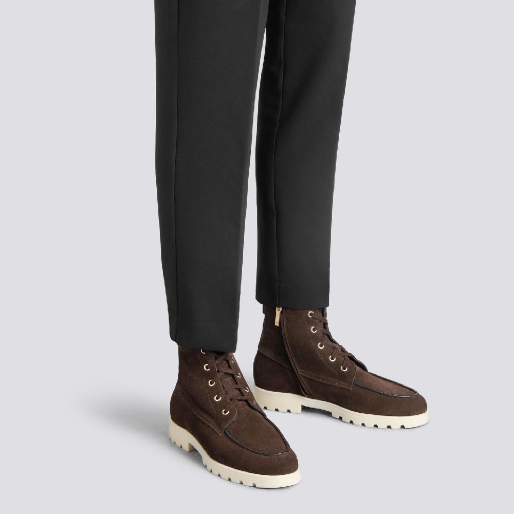 Santoni Stivaletto da donna in suede testa di moro Convenienza