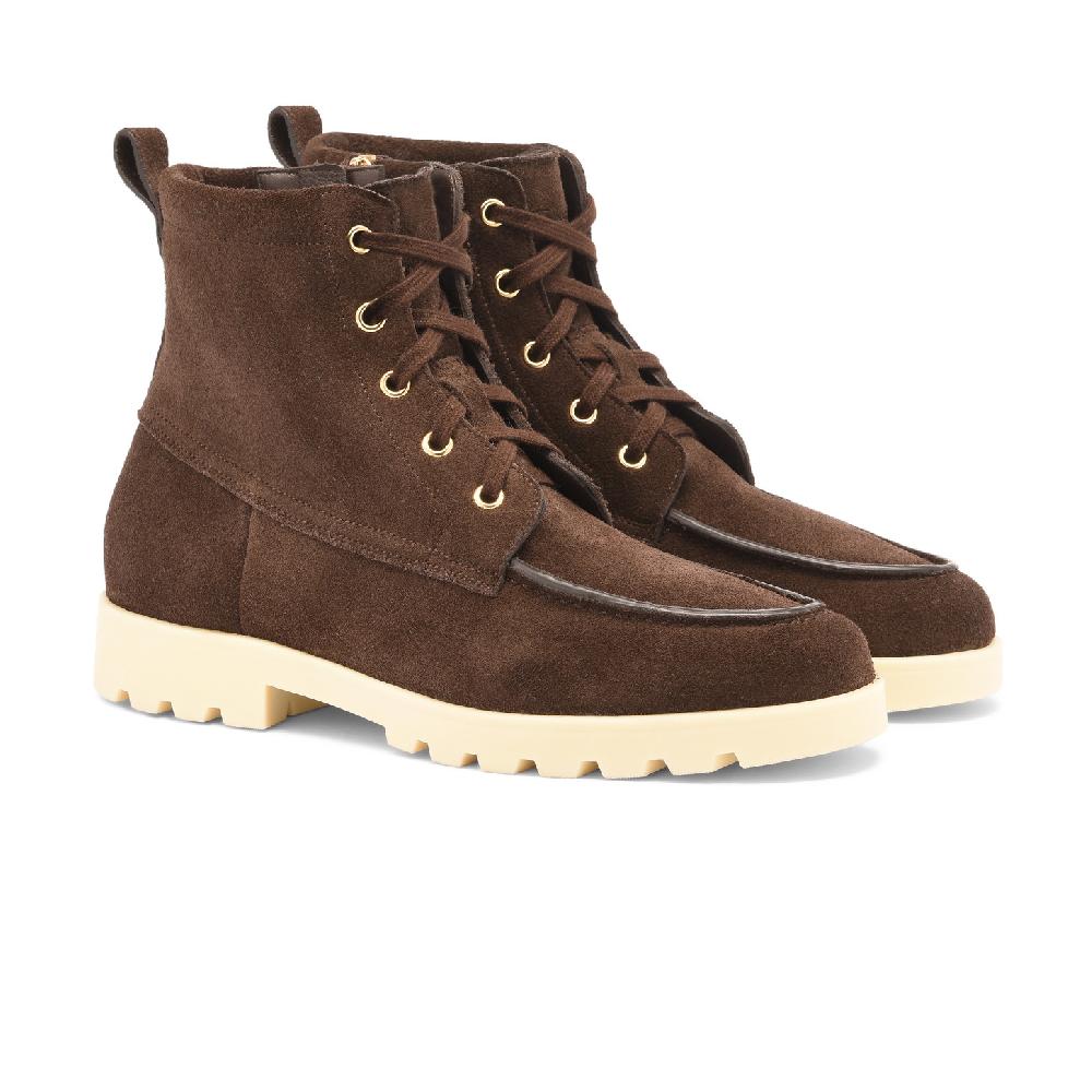 Santoni Stivaletto da donna in suede testa di moro Convenienza