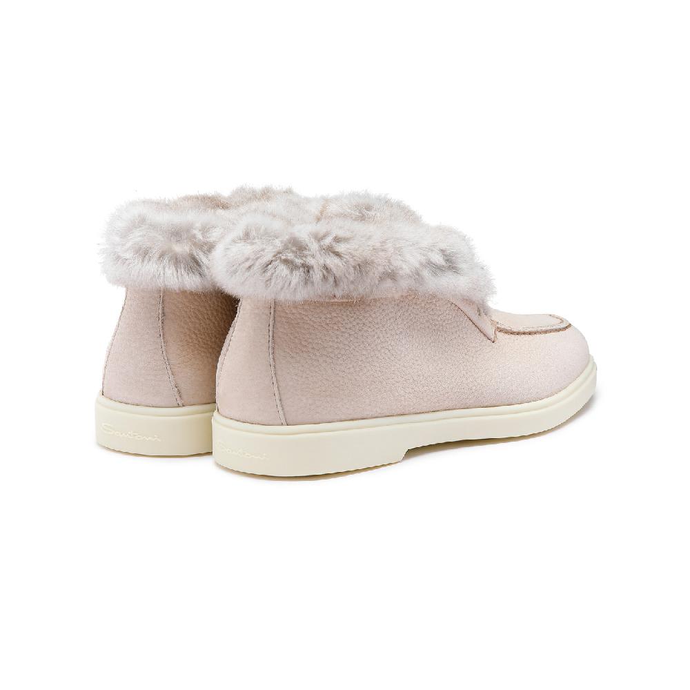 Santoni Stivaletto desert da donna in nabuk rosa Novità
