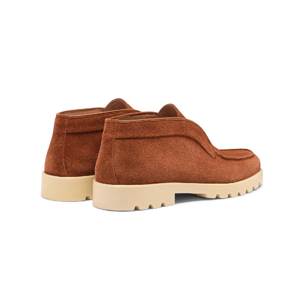 Santoni Stivaletto desert da donna in suede arancione Offerta