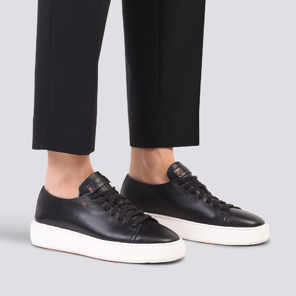 Santoni Sneaker da donna in pelle nera I Più Venduti