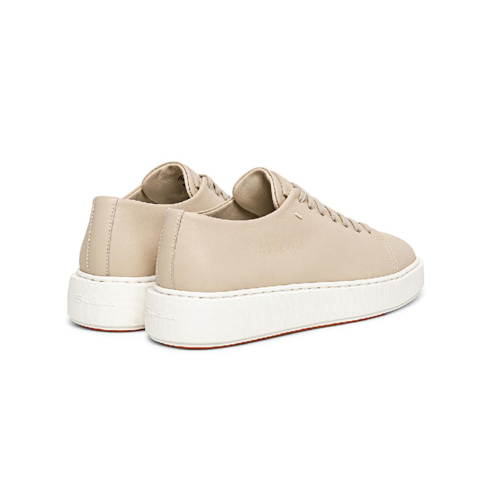 Santoni Sneaker da donna in pelle beige Vendite Flash