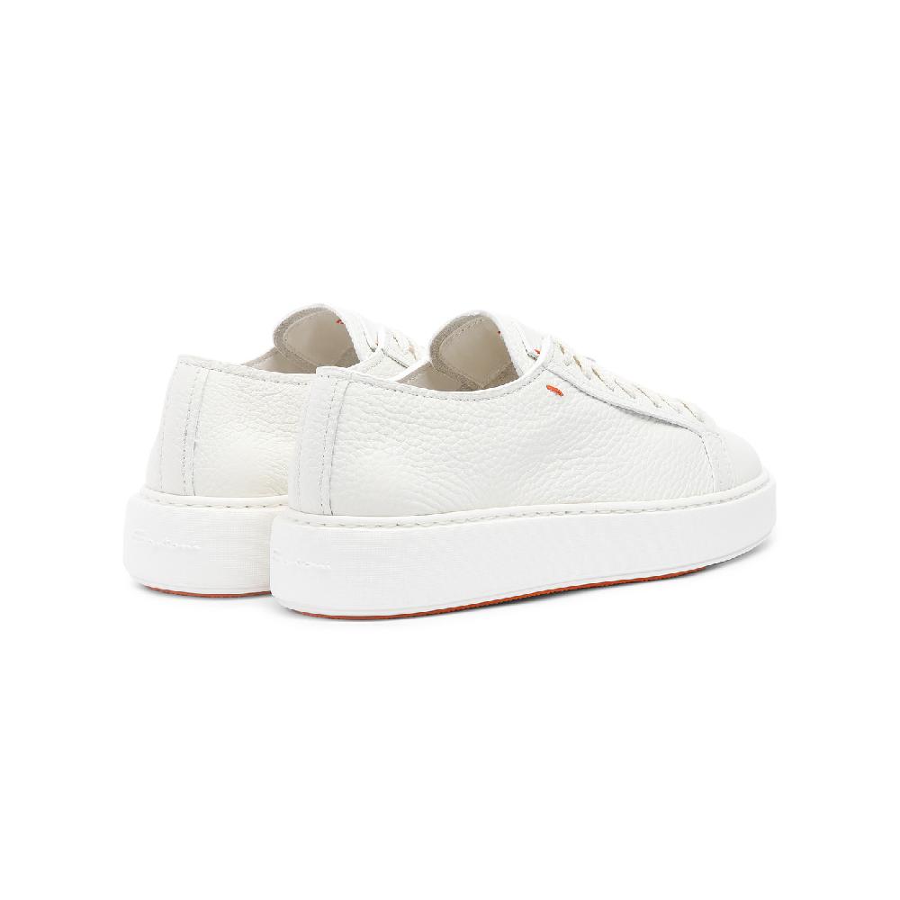 Santoni Sneaker da donna in pelle bottalata bianca Negozio