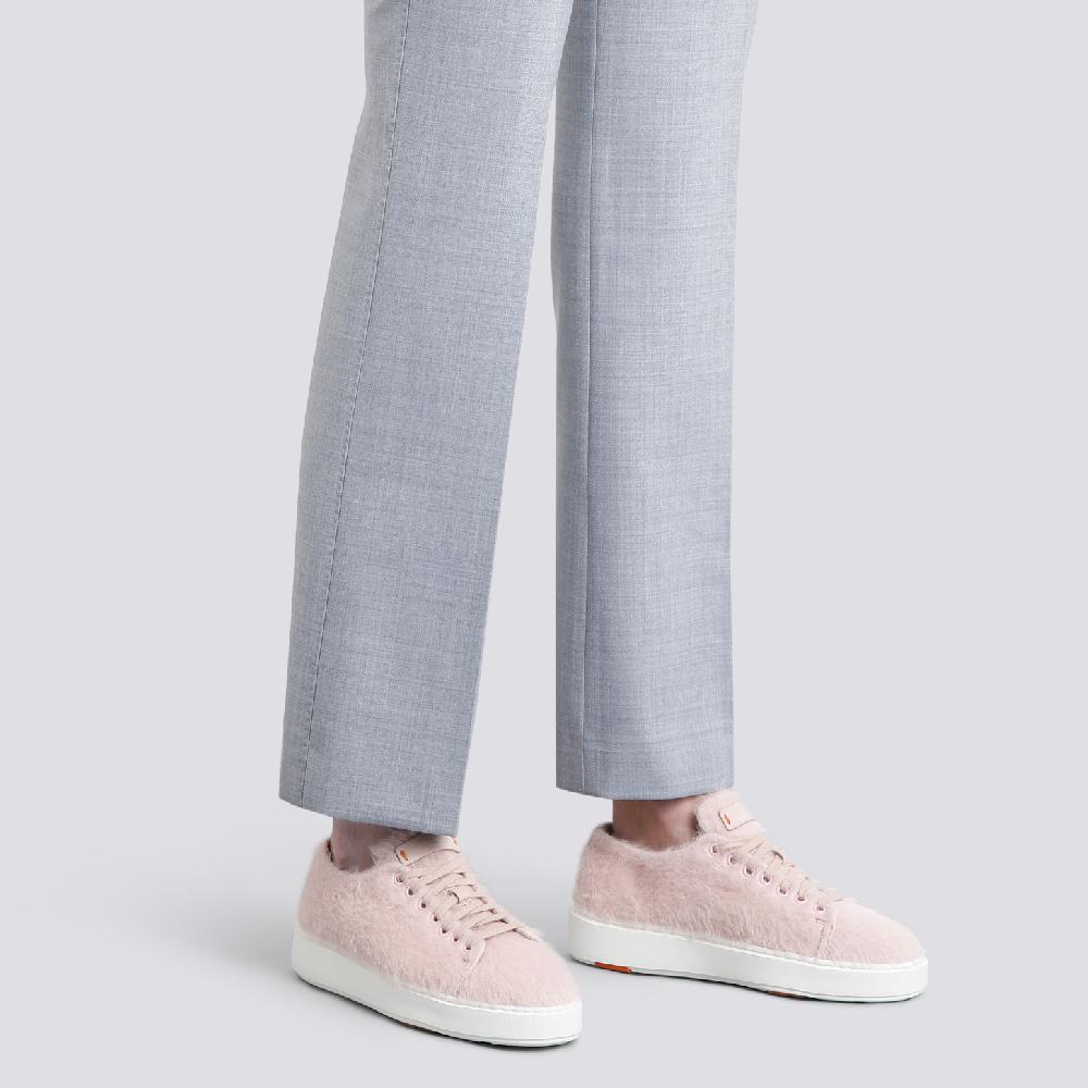 Santoni Sneaker da donna in lana rosa In Saldo