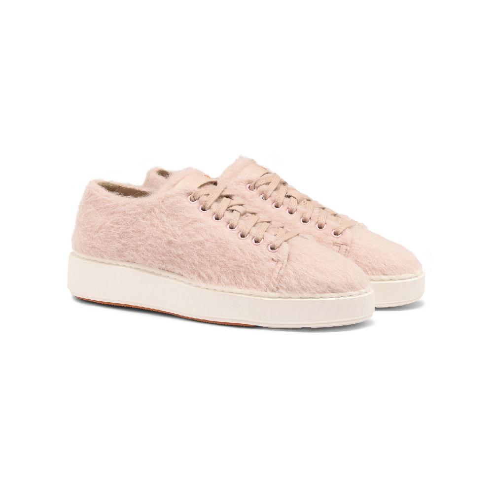 Santoni Sneaker da donna in lana rosa In Saldo