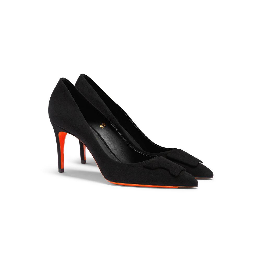 Santoni Décolletés tacco alto Santoni Sibille da donna in suede nero Qualità