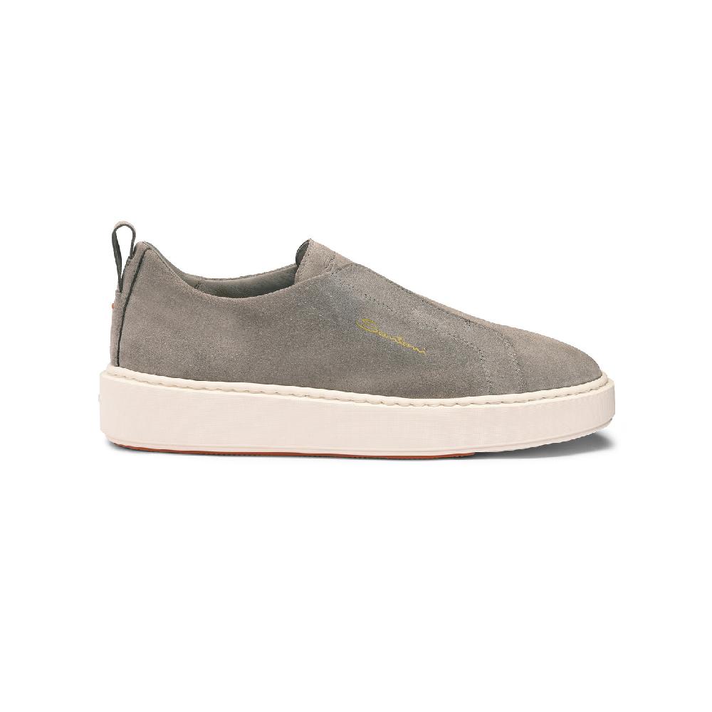 Santoni Sneaker slip-on da donna in suede grigio Fino Al -60%