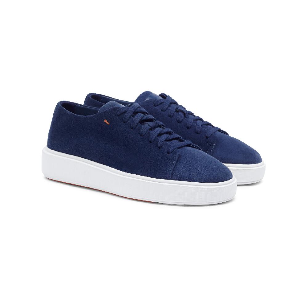 Santoni Sneaker da donna in suede blu Prezzo Ridotto