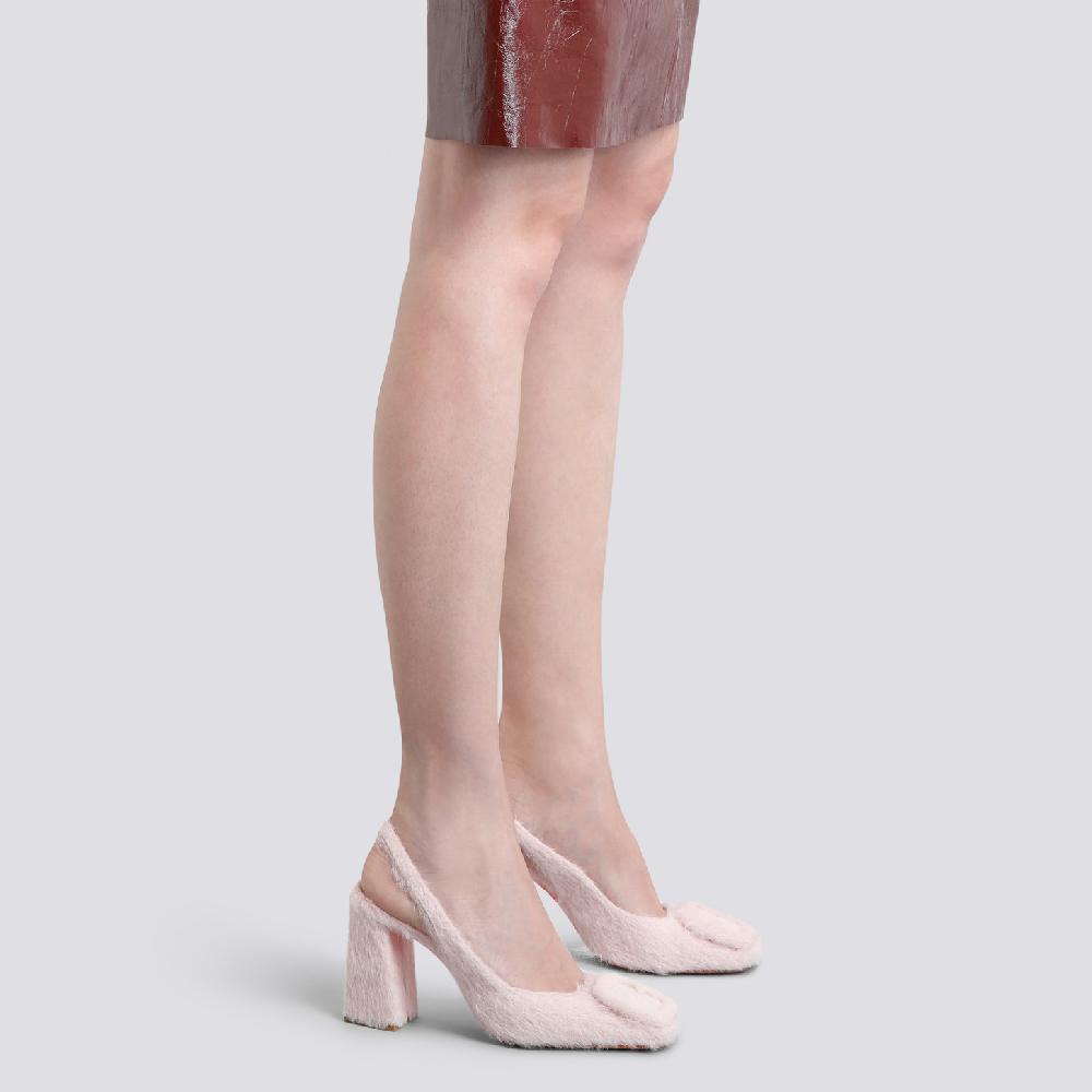 Santoni Décolletés tacco alto da donna in lana rosa Presa