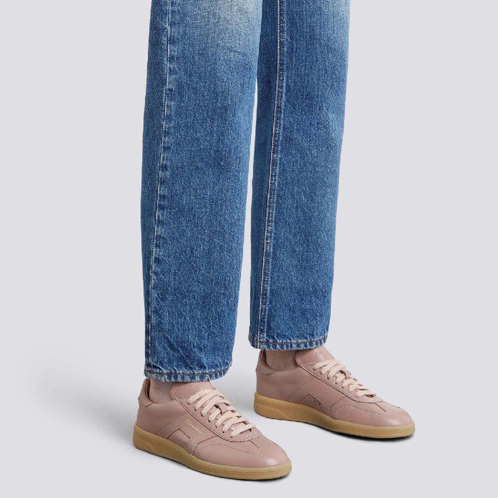 Santoni Sneaker DBS Oly da donna in pelle bottalata rosa Online
