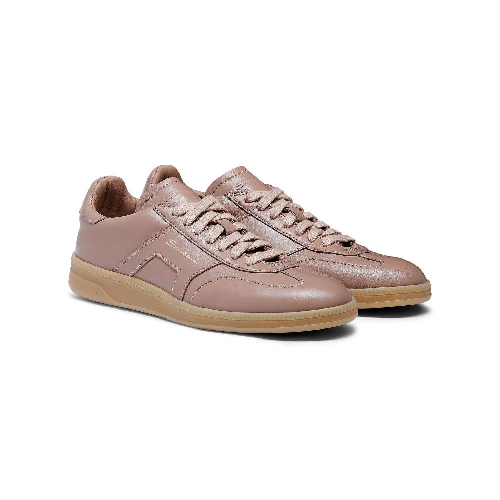 Santoni Sneaker DBS Oly da donna in pelle bottalata rosa Online