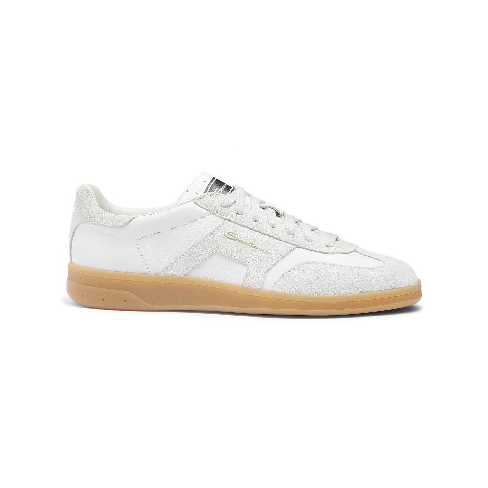 Santoni Sneaker DBS Oly da donna in pelle bottalata bianca Outlet