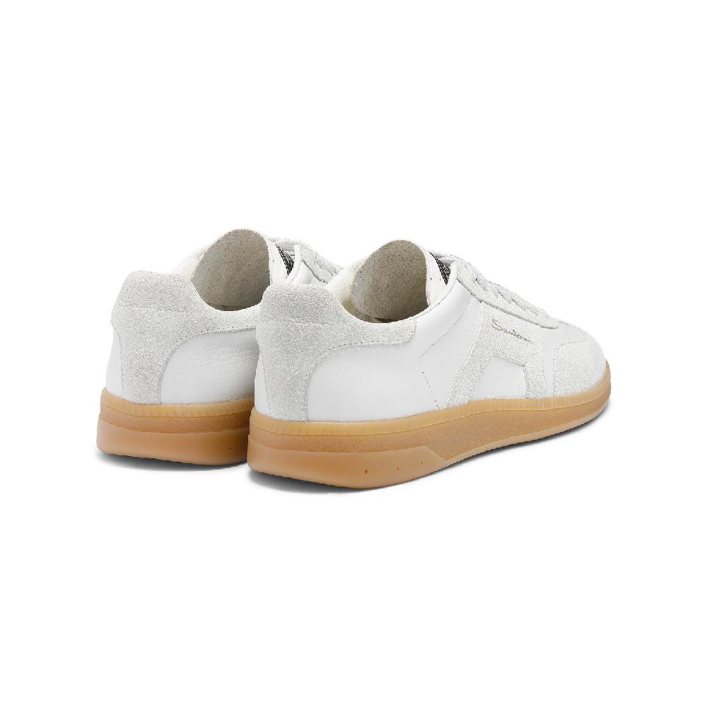 Santoni Sneaker DBS Oly da donna in pelle bottalata bianca Outlet