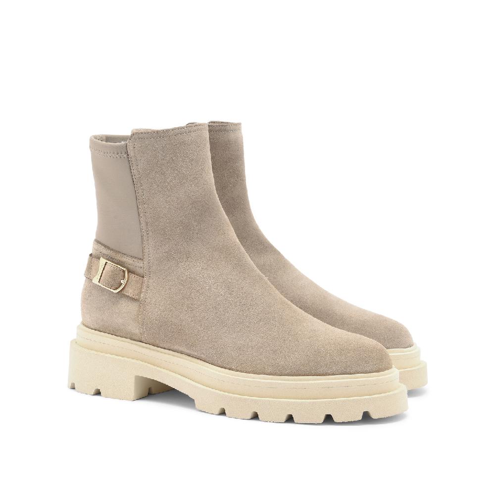 Santoni Stivaletto da donna in suede beige Hotsell