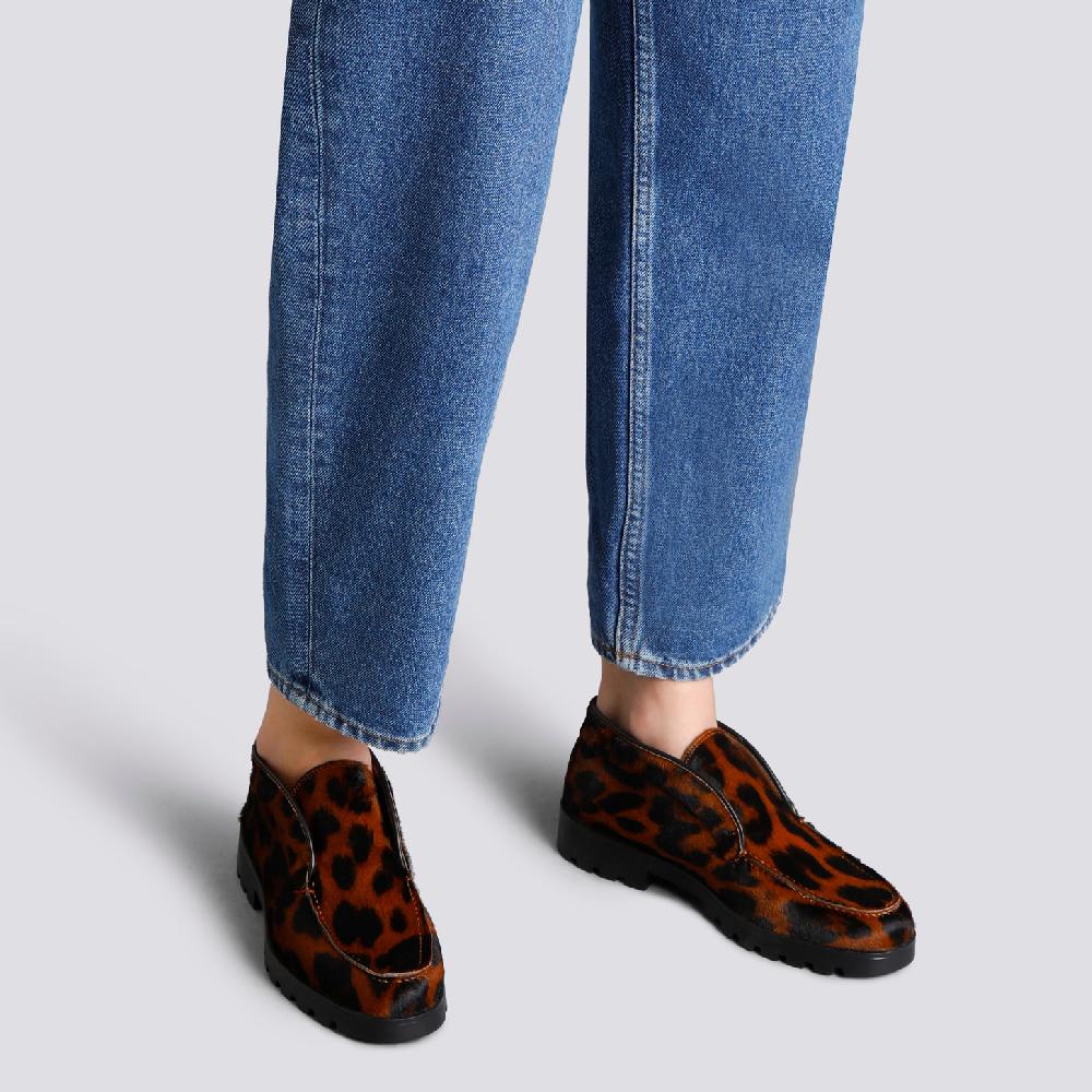 Santoni Stivaletto desert da donna in cavallino animalier Vendita Calda