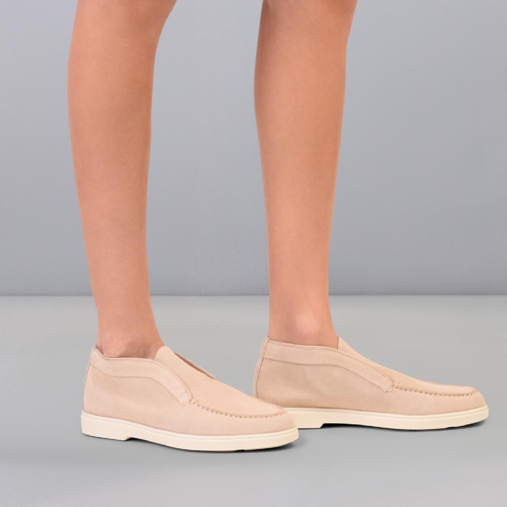 Santoni Stivaletto desert da donna in suede rosa Saldi
