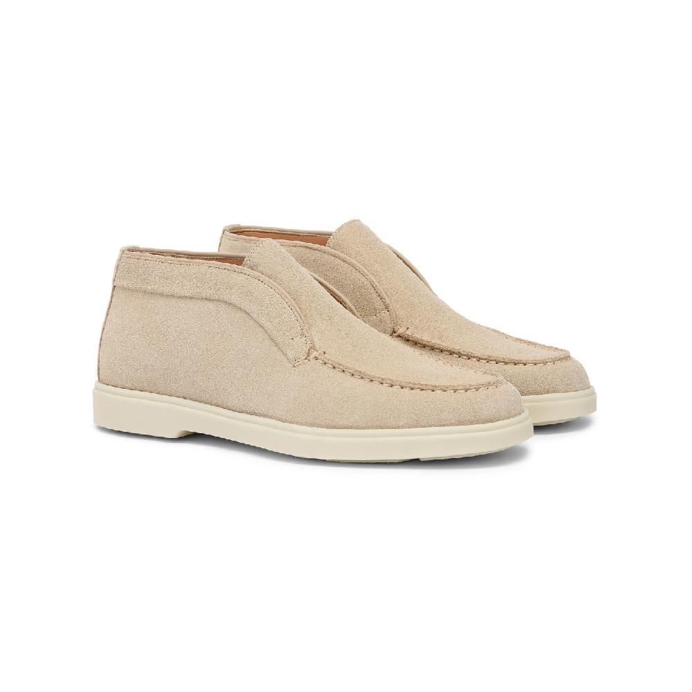 Santoni Stivaletto desert da donna in suede rosa Saldi