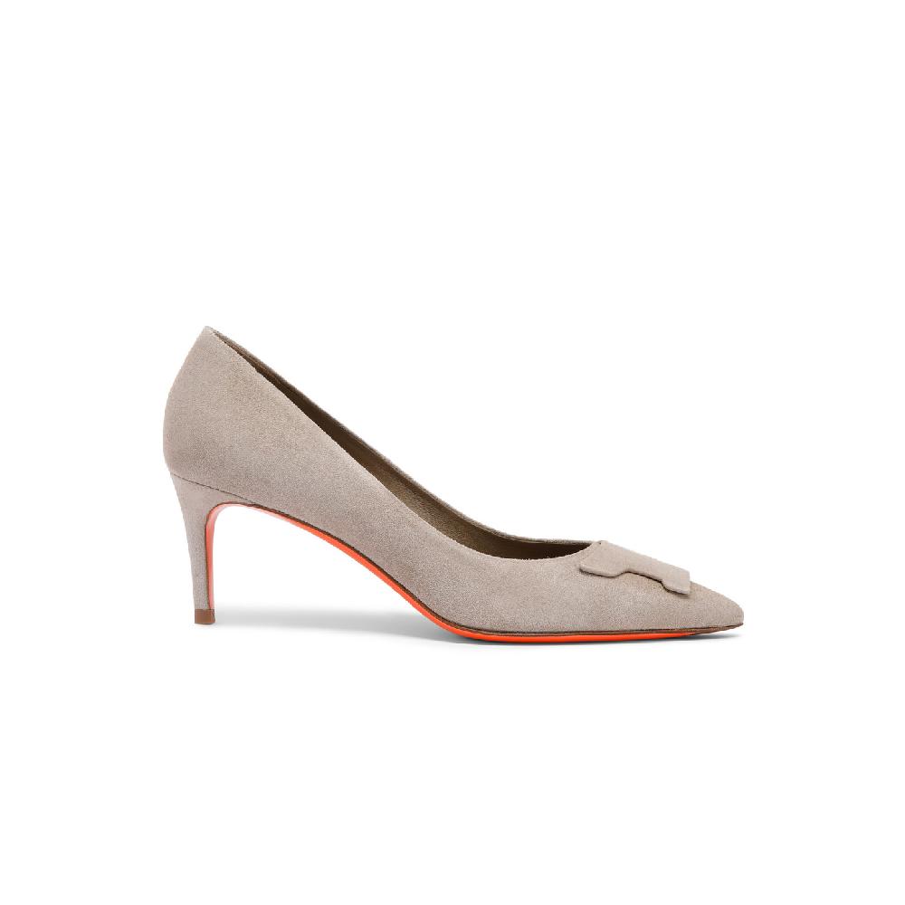 Santoni Décolletés tacco medio Santoni Sibille da donna in suede beige Italia