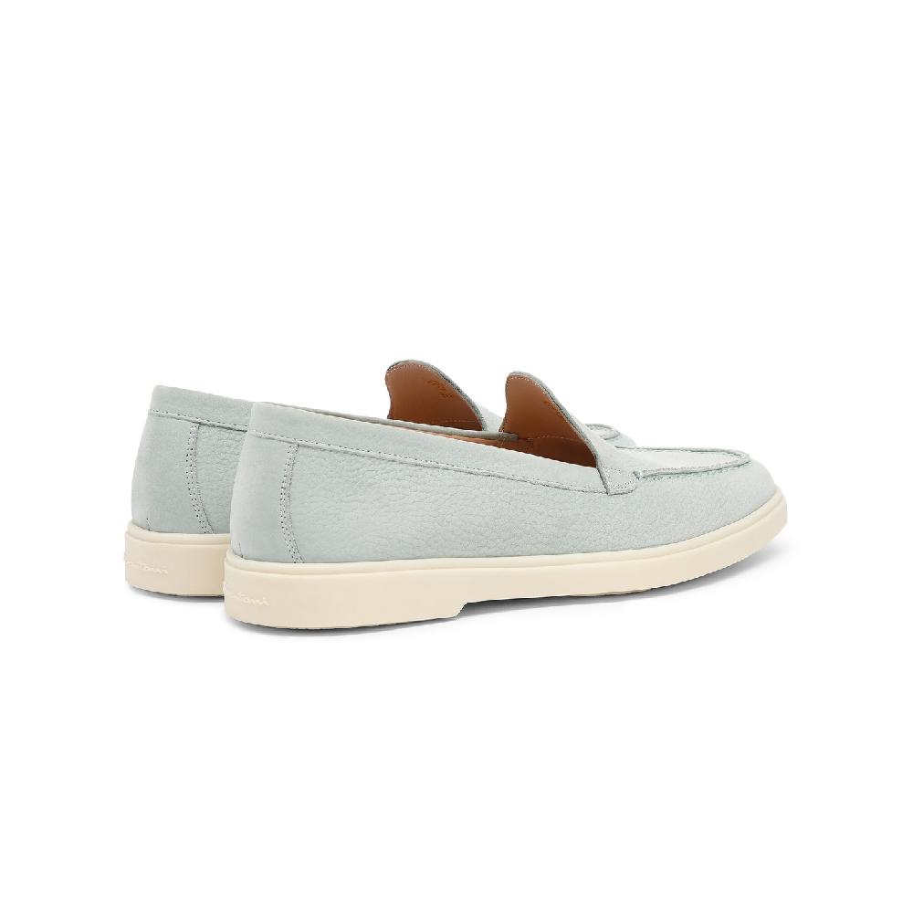 Santoni Mocassino da donna in nabuk azzurro 2025