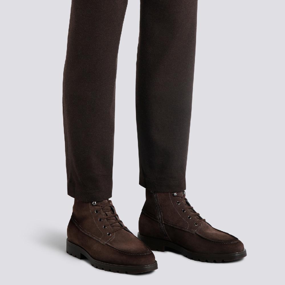 Santoni Stivaletto da uomo in suede testa di moro Vendita