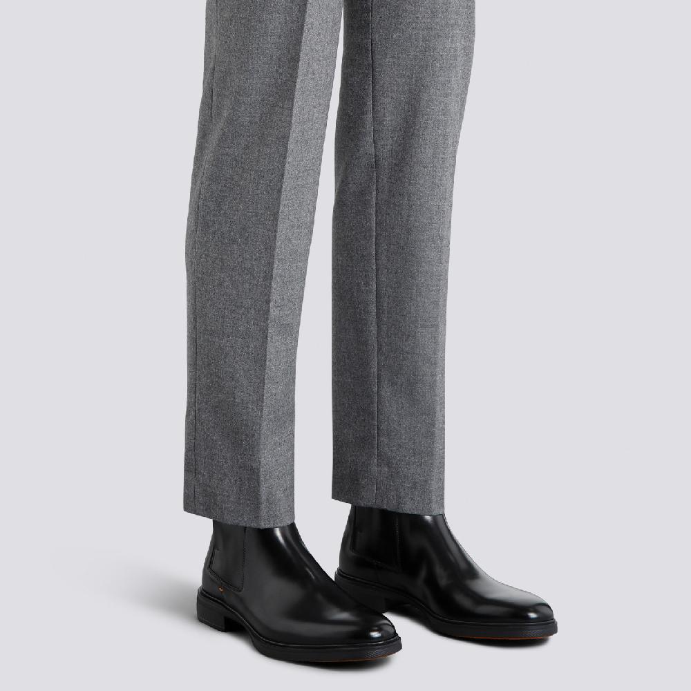 Santoni Stivaletto Easy da uomo in pelle nera Convenienza