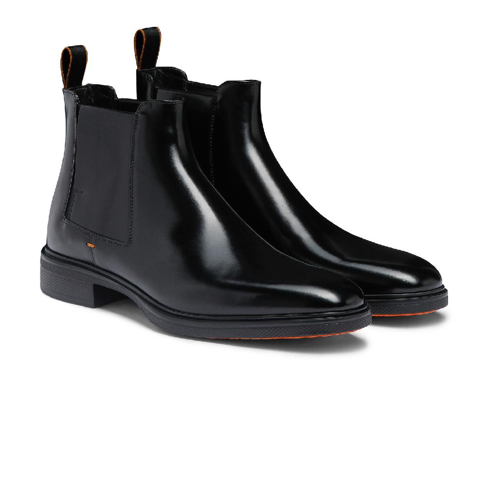 Santoni Stivaletto Easy da uomo in pelle nera Convenienza