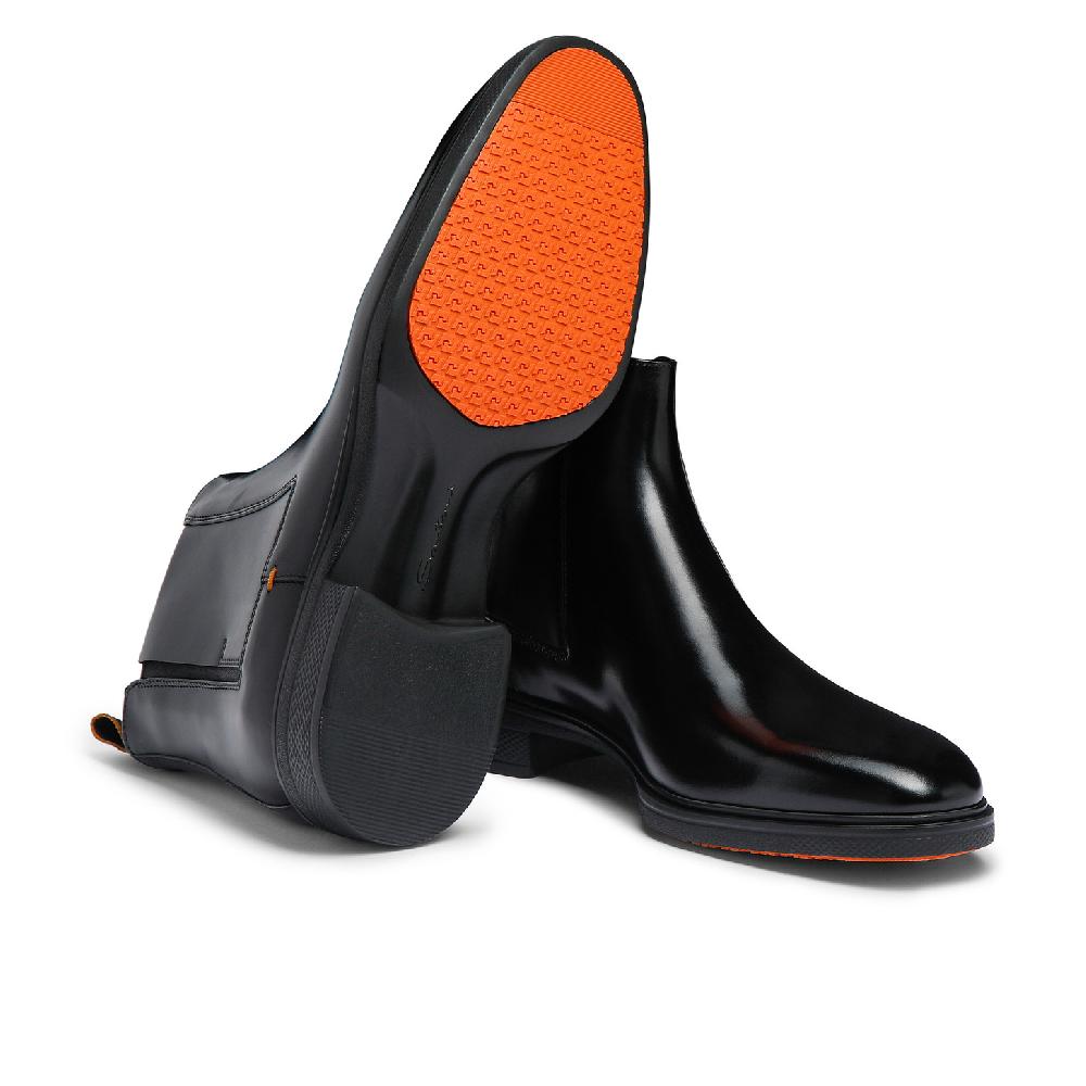 Santoni Stivaletto Easy da uomo in pelle nera Convenienza