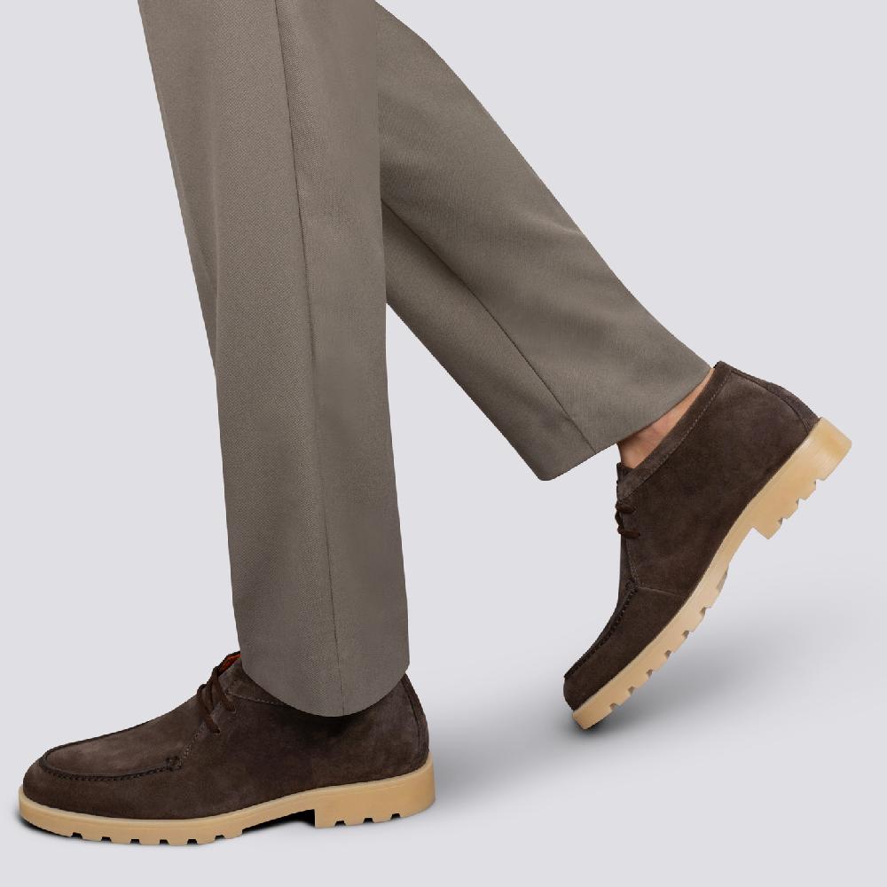 Santoni Stivaletto desert da uomo in suede marrone Italia